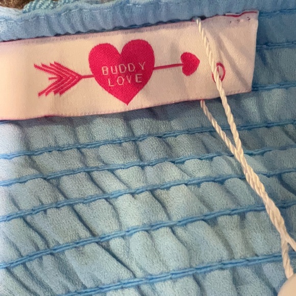 Buddy Love Hyacinth Blue Cutie Crop & Skirt Set Women’s Large - Picture 7 of 9